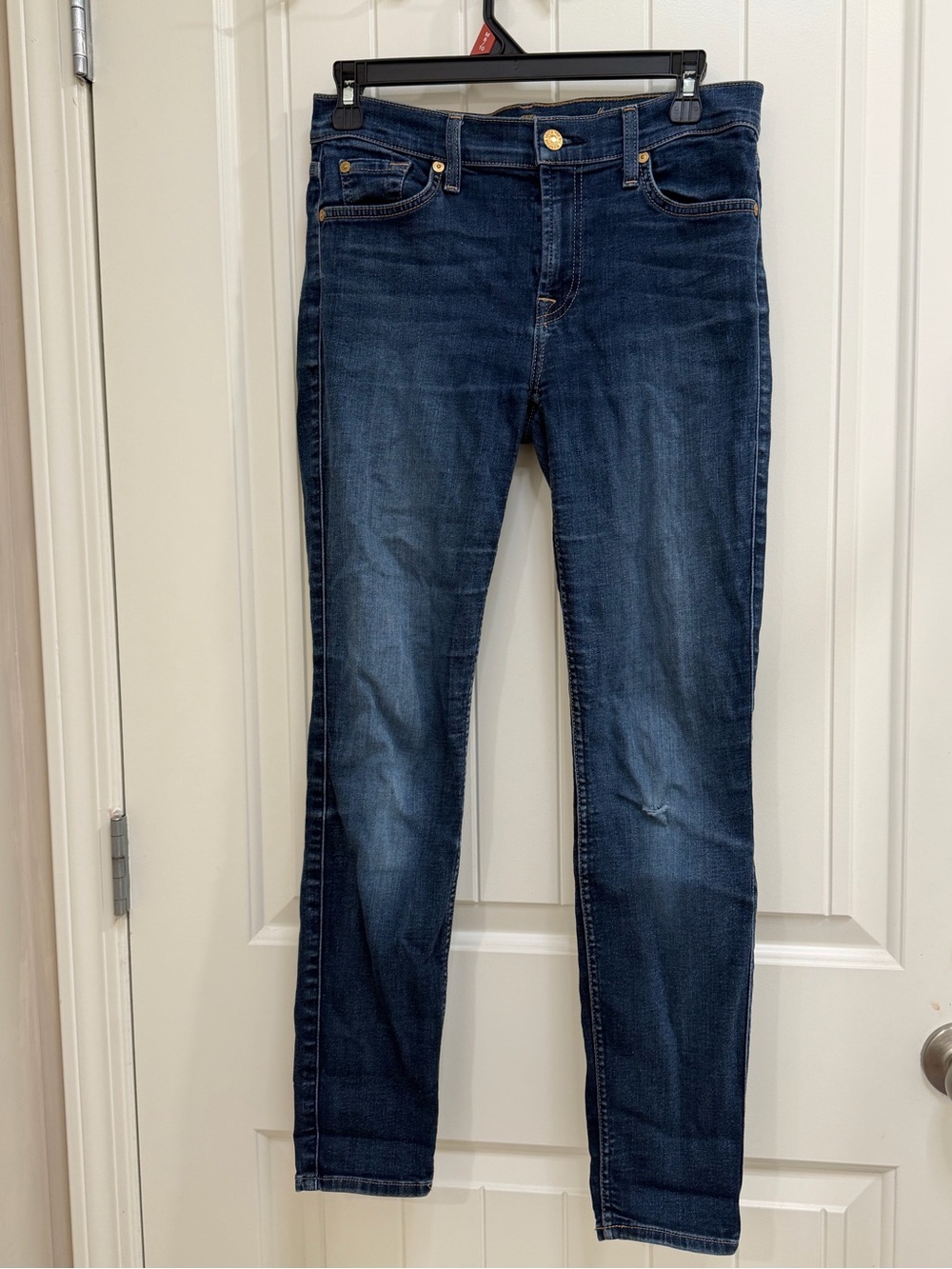 7 For All Mankind Dark Indigo Skinny Jeans